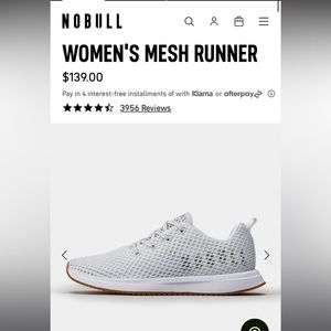 NOBULL Women’s Mesh Runner White Sz 7.5